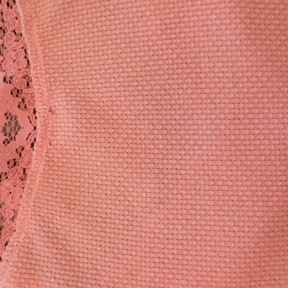 Free People Coral Lace Long Sleeve Thermal - Picture 6 of 7